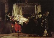 Eduardo Rosales Gallinas The Testament of Isabella the Catholic Sweden oil painting artist